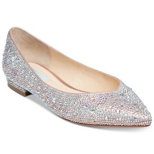 SB Jude Nude satin ballet flats, size 10